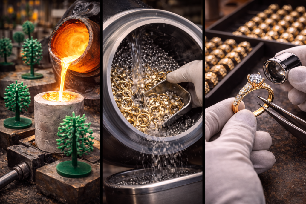 OEM jewelry manufacturing bulk production process