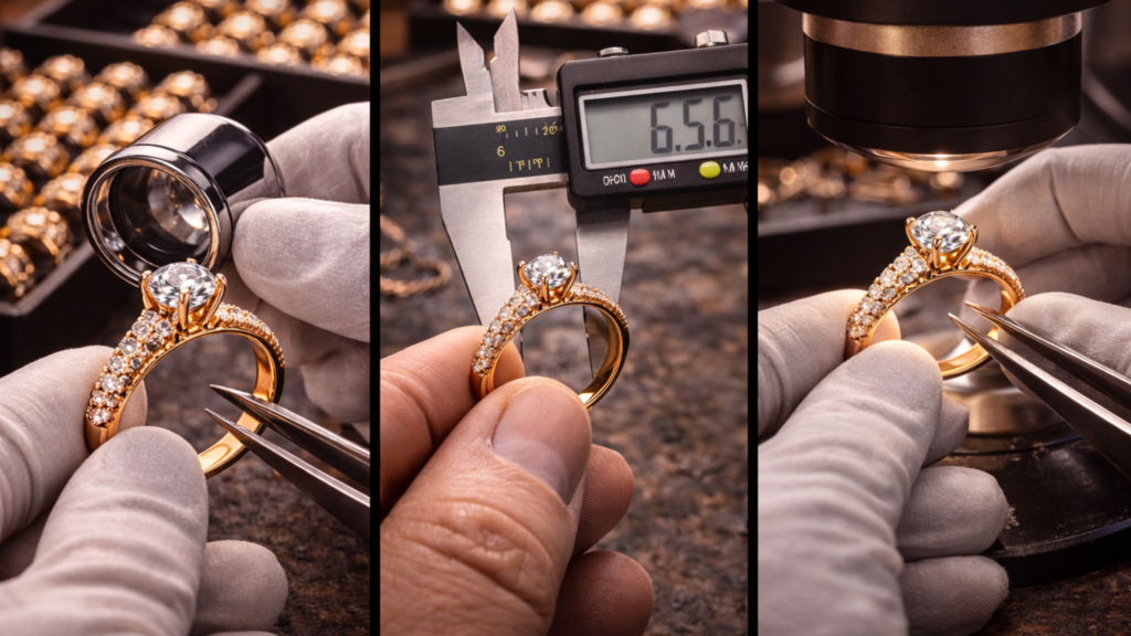 OEM jewelry manufacturing quality inspection